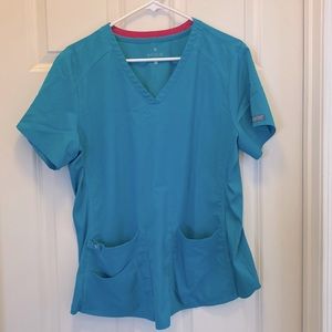 Teal Scrub Top